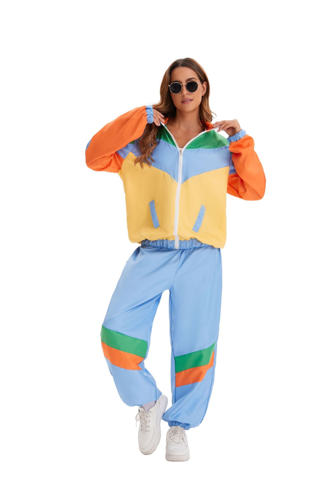80s Vintage Hip Hop Tracksuit Halloween Retro Costume Fashion Sportswear